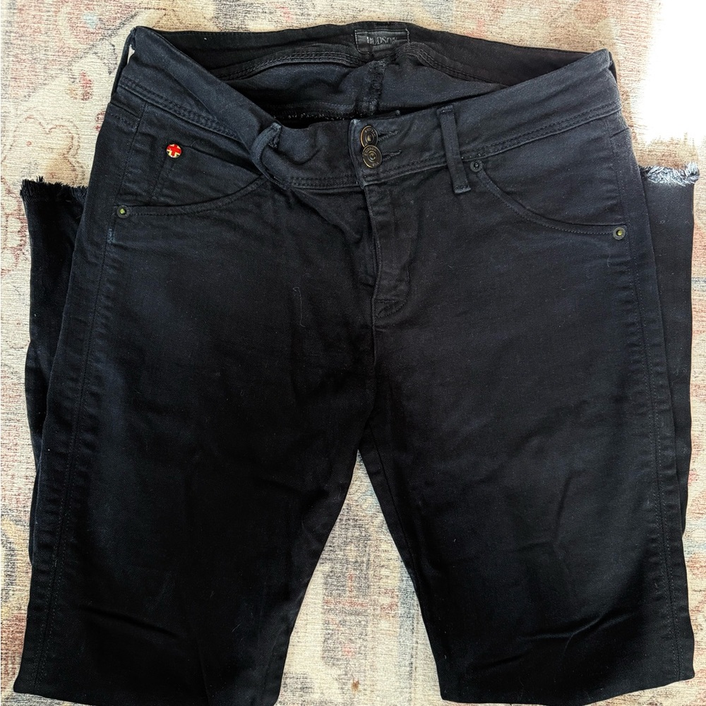 Hudson straight leg, flap pocket, mid rise, size 29